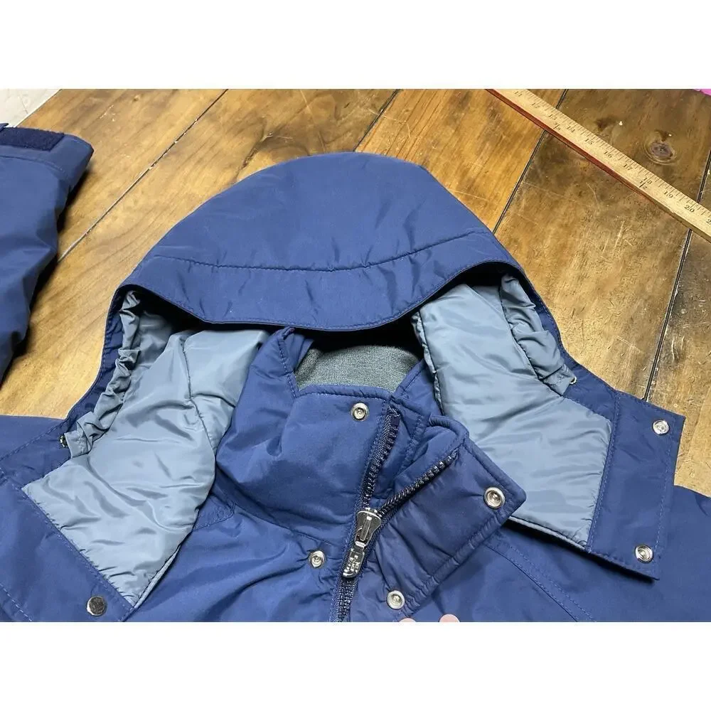 VTG The North Face GORE-TEX Mountain Parka Jacket Mens XL Blue Made in USA